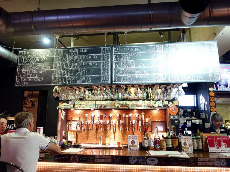 Two Dogs Taproom คราฟท์เบียร์บาร์ย่าน Roppongi – Tokyo