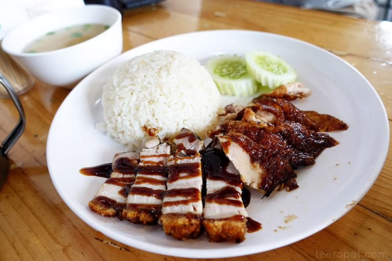 ไก่แดง ข้าวมันไก่ย่างซีอิ๊ว หมูแดง หมูกรอบสไตล์ฮ่องกง ประชานิเวศน์ 3